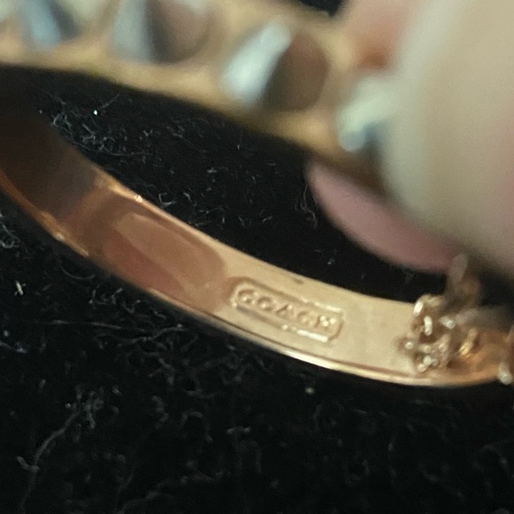 Coach Spiked Hoop Earrings - Picture 3 of 3